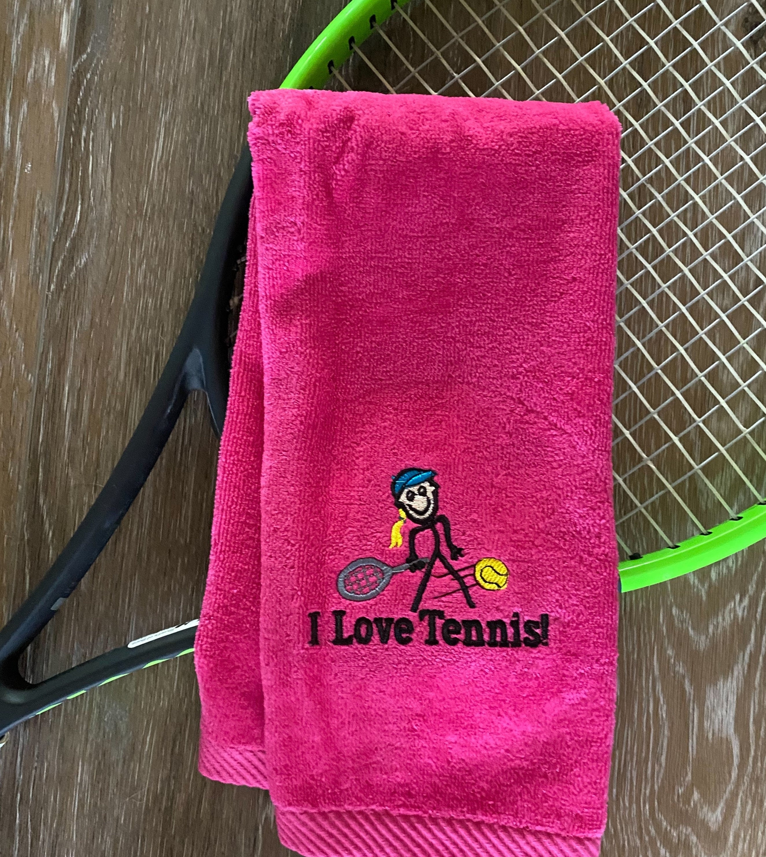 Personalized Tennis Towel: Embroidered Cotton Sports Gift
