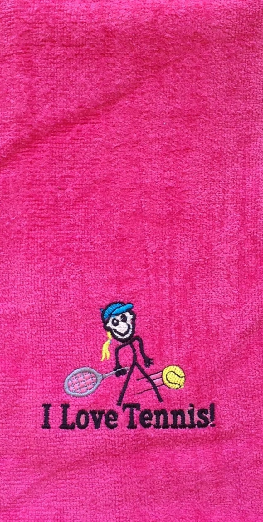 Personalized Tennis Towel: Embroidered Cotton Sports Gift