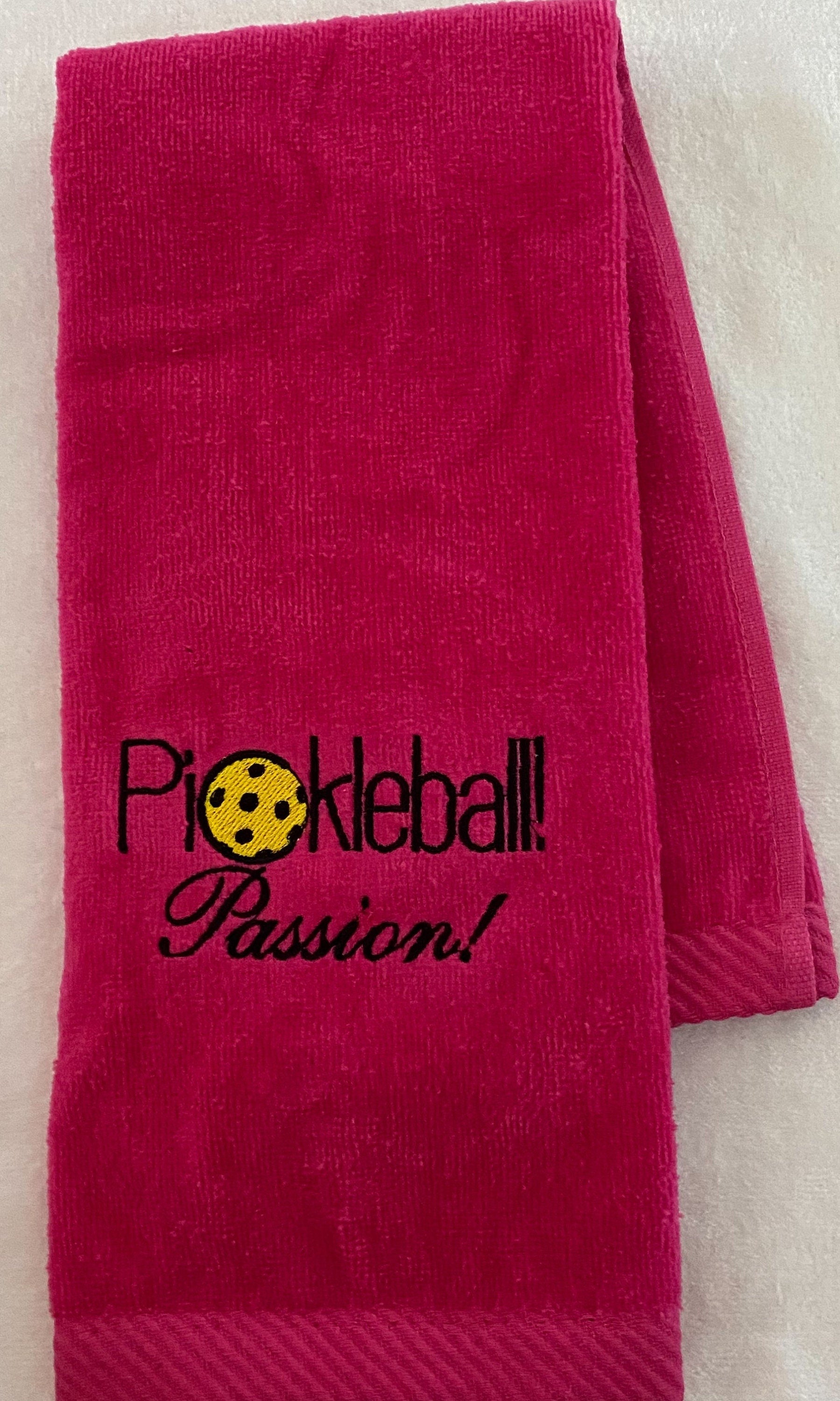 Personalized Pickleball Towel | Embroidered Pickleball Passion