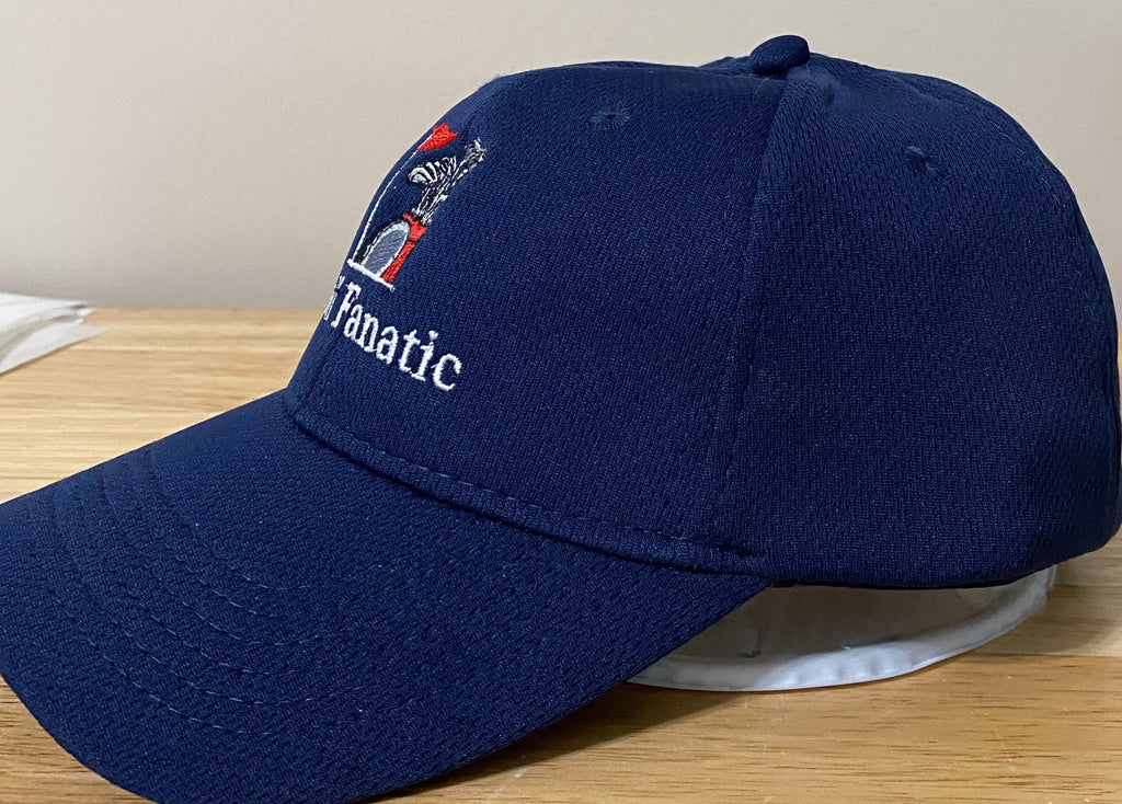 Embroidered Golf Fanatic Cap: Performance Wicking Hat, Gift for Golfers