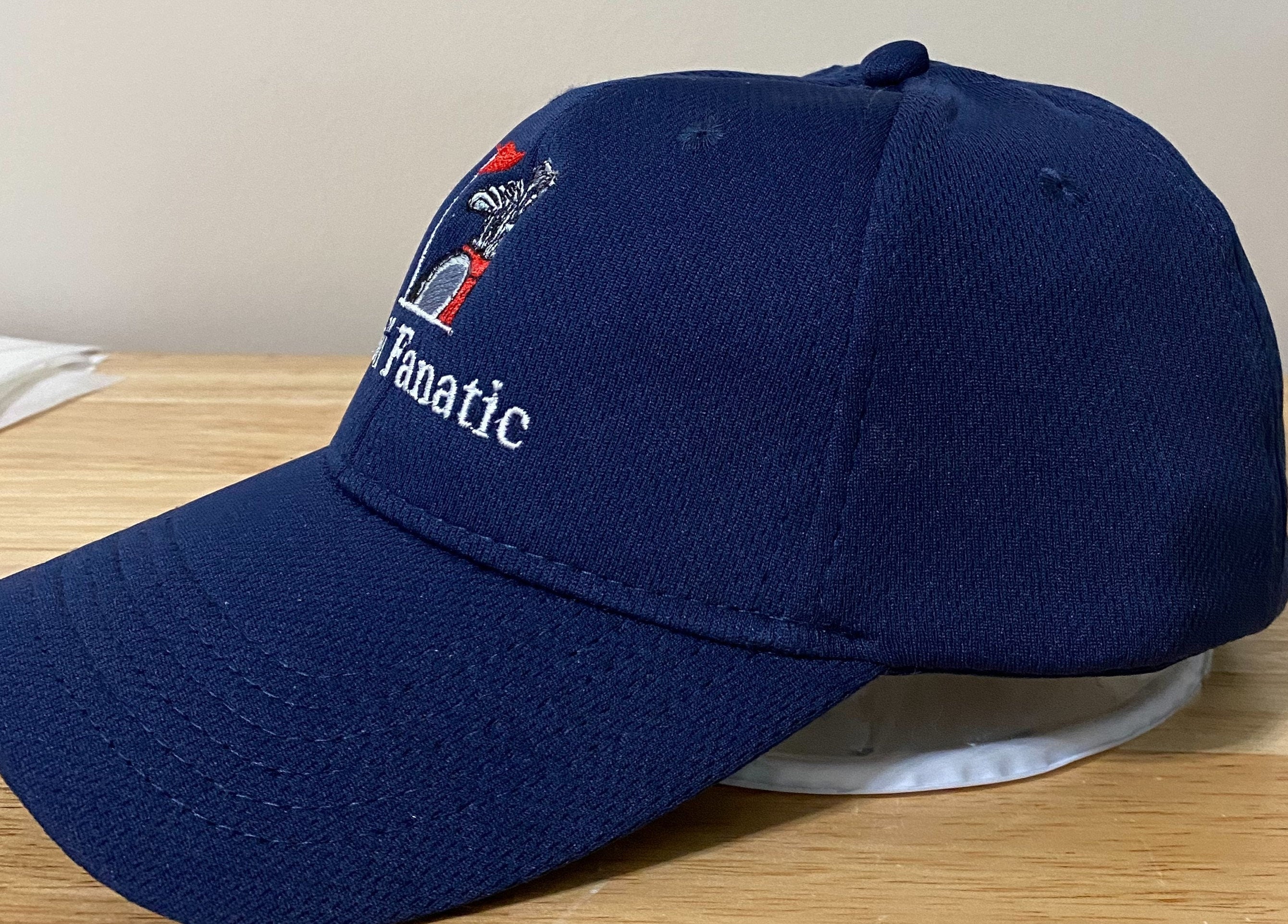 Embroidered Golf Fanatic Cap: Performance Wicking Hat, Gift for Golfers
