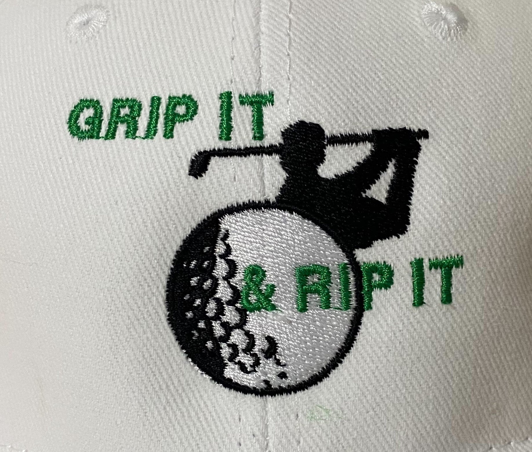 Embroidered Golf Cap, Grip It and Rip It, Golf Gift