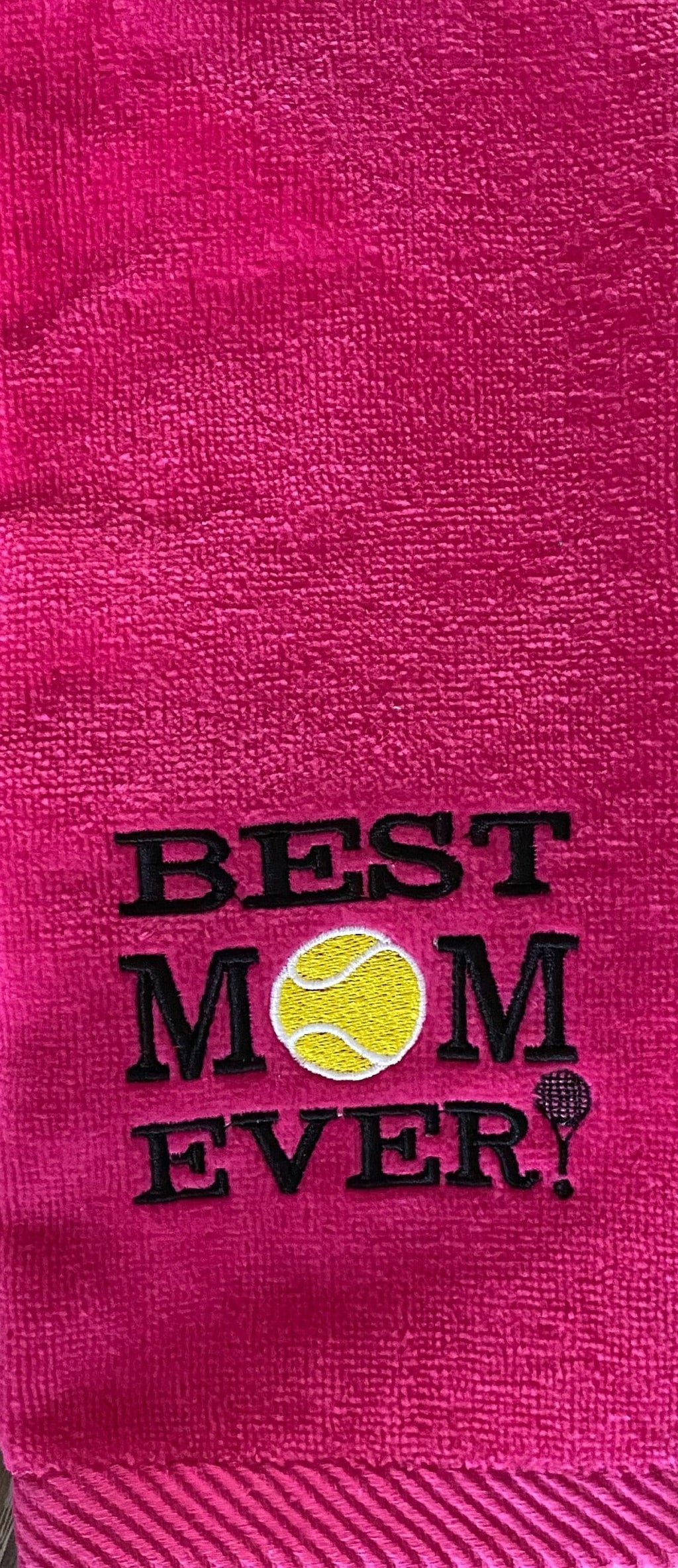 Best Mom Ever! Tennis towel,  Cotton Velour Sports Gift