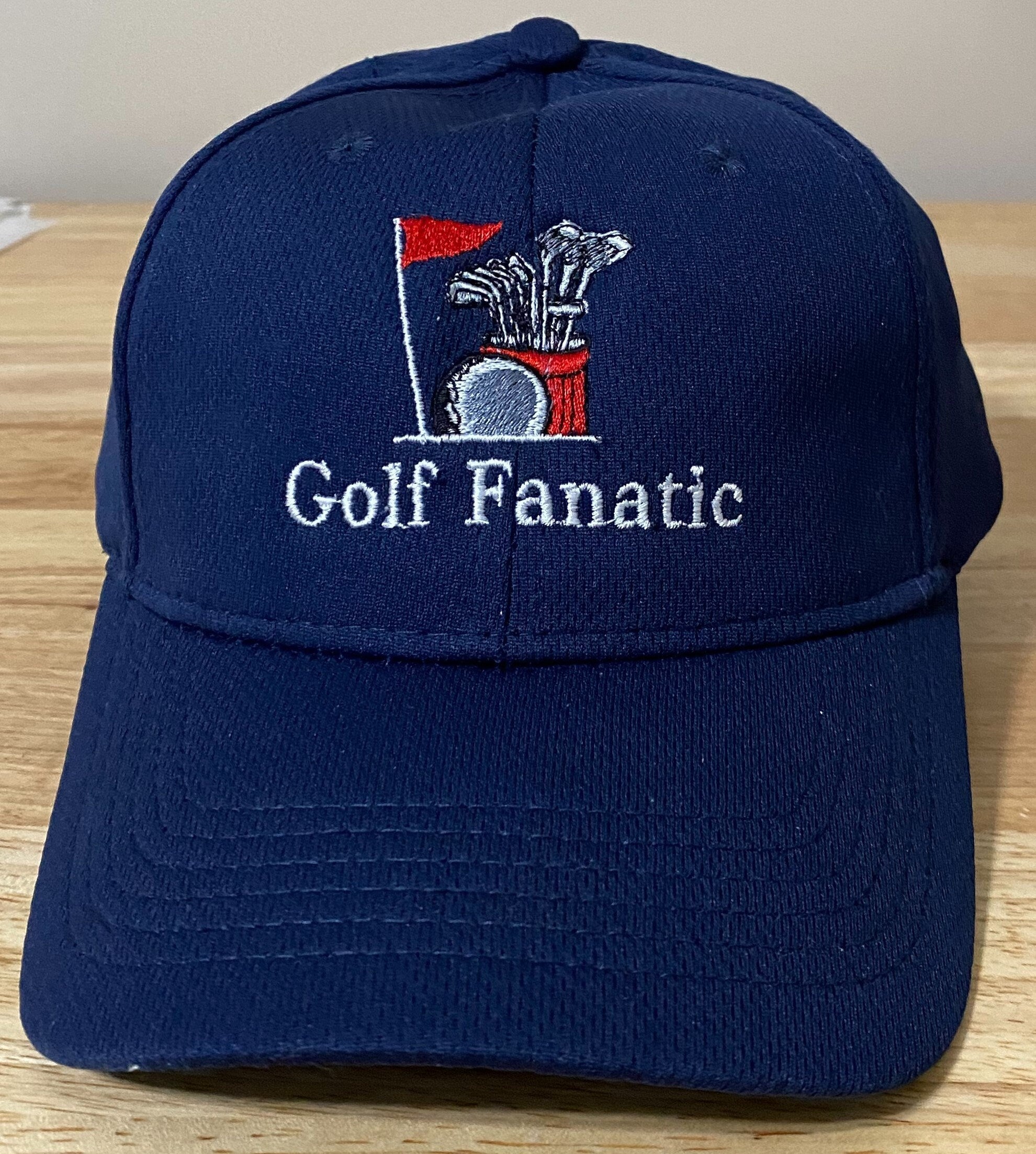 Embroidered Golf Fanatic Cap: Performance Wicking Hat, Gift for Golfers
