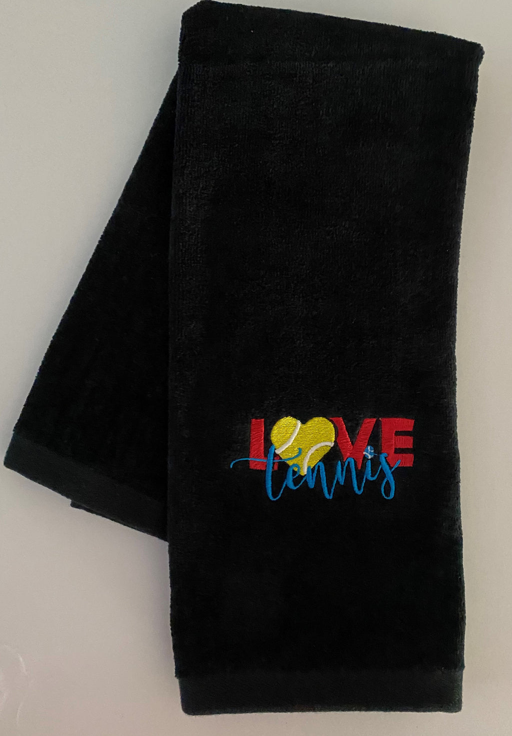 Love Tennis Custom Embroidered Tennis Towel – Tennis Gift