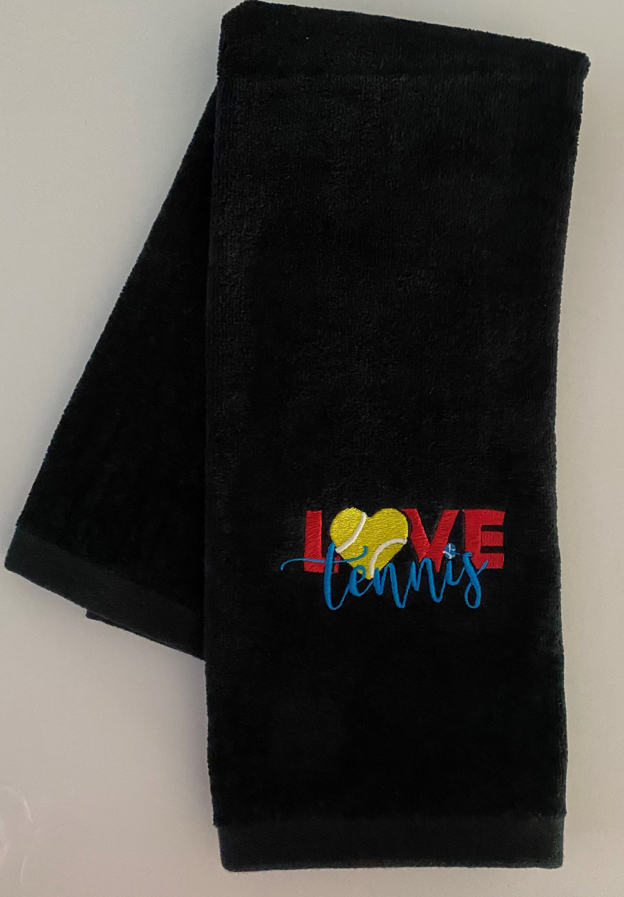 Love Tennis Custom Embroidered Tennis Towel – Tennis Gift