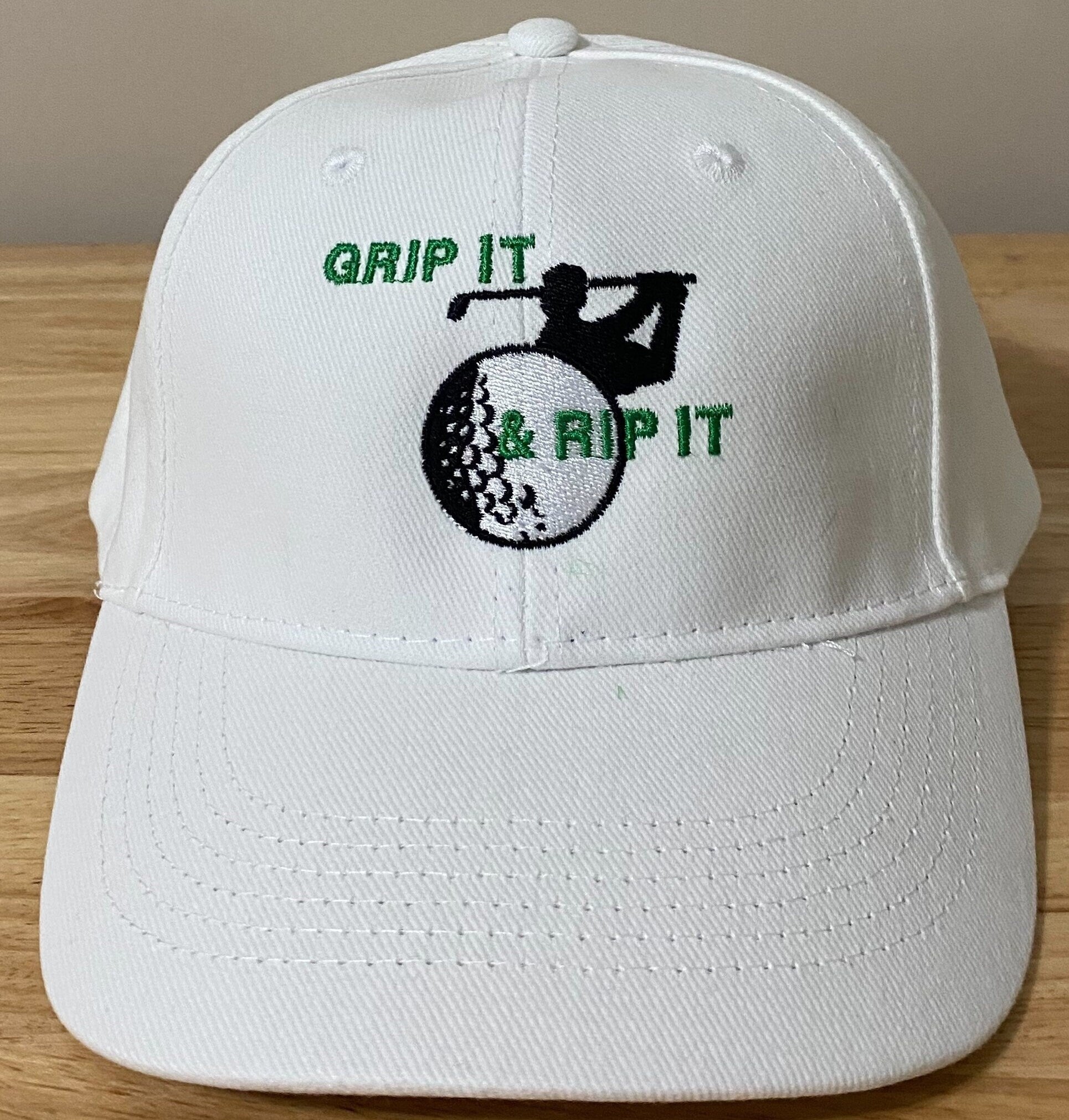 Embroidered Golf Cap, Grip It and Rip It, Golf Gift