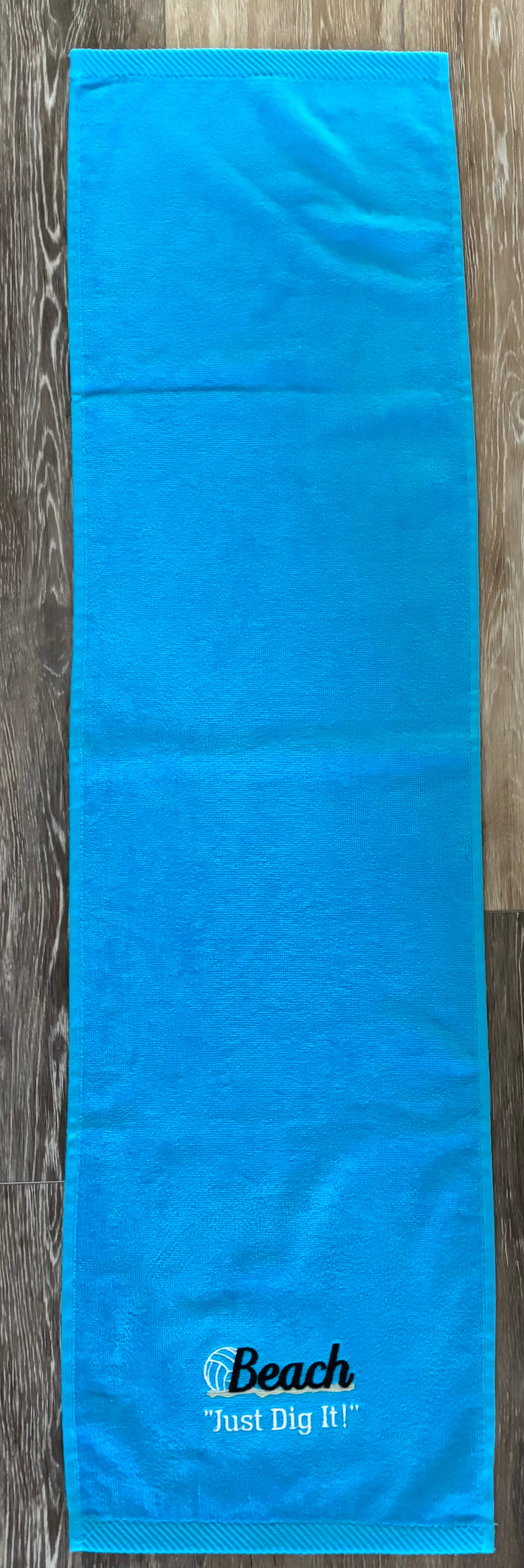 Embroidered Fitness Volleyball Towel – Just Dig It! Sports Gift