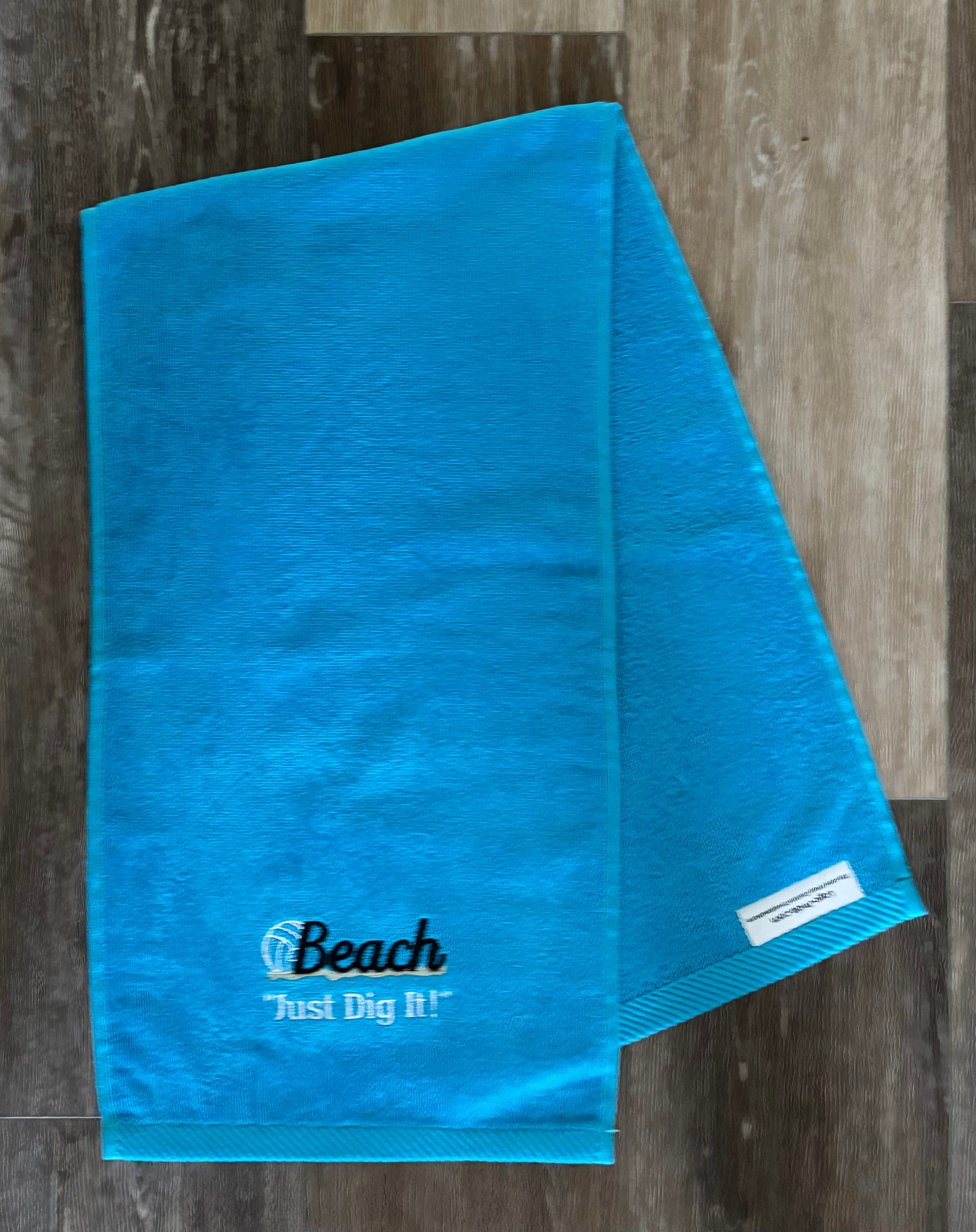 Embroidered Fitness Volleyball Towel – Just Dig It! Sports Gift