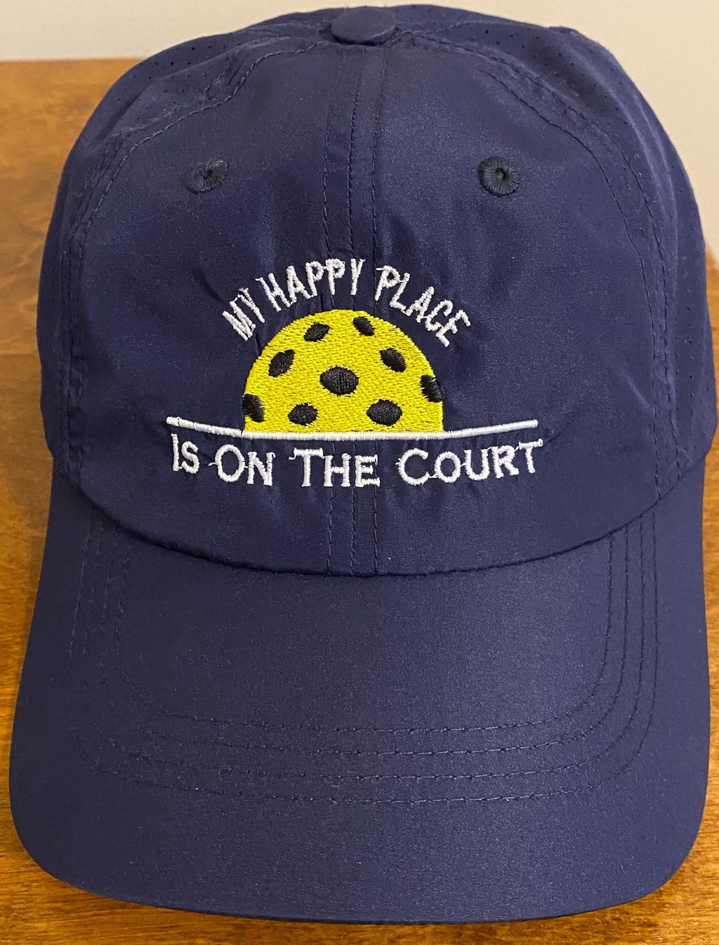 Embroidered Pickleball Hat – My Happy Place on the Court