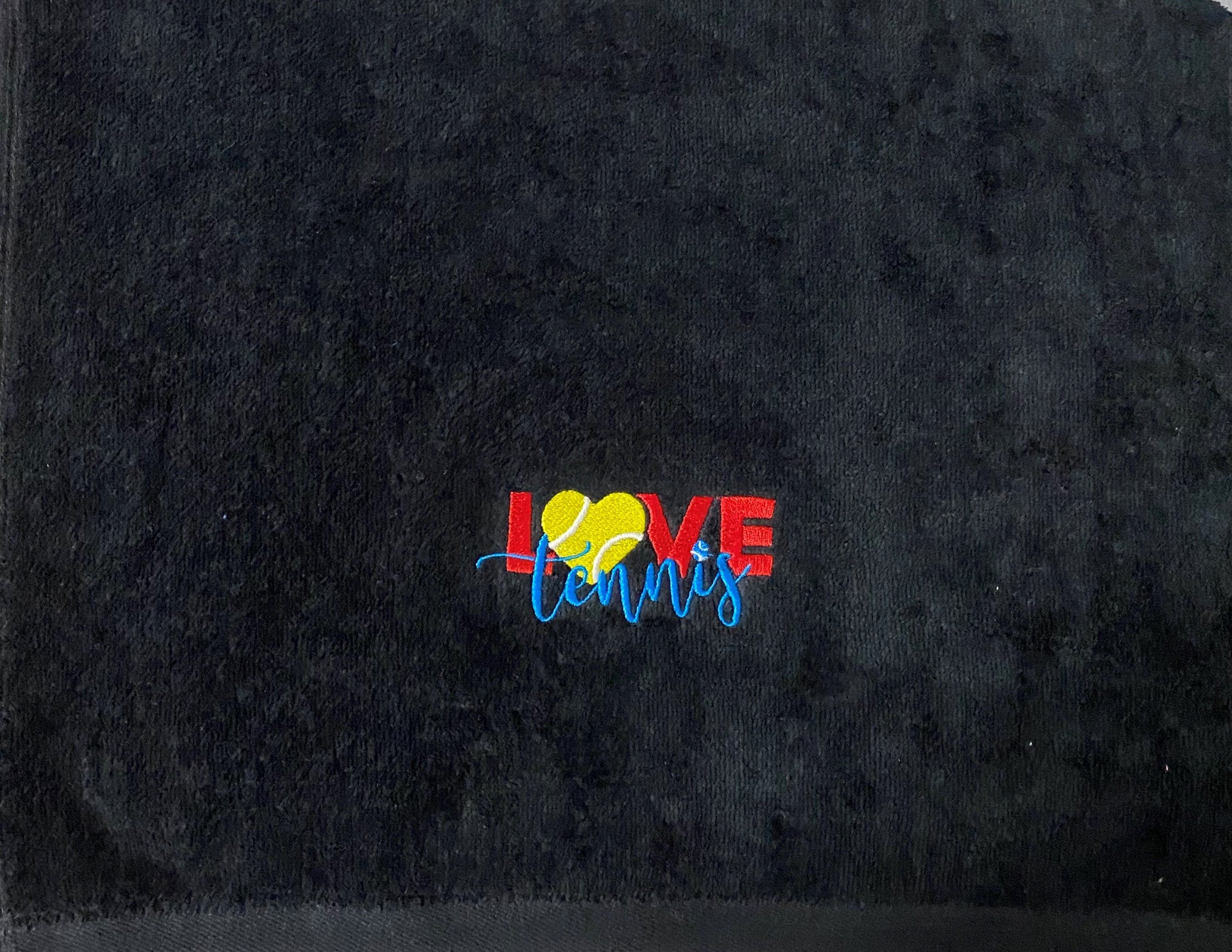 Love Tennis Custom Embroidered Tennis Towel – Tennis Gift