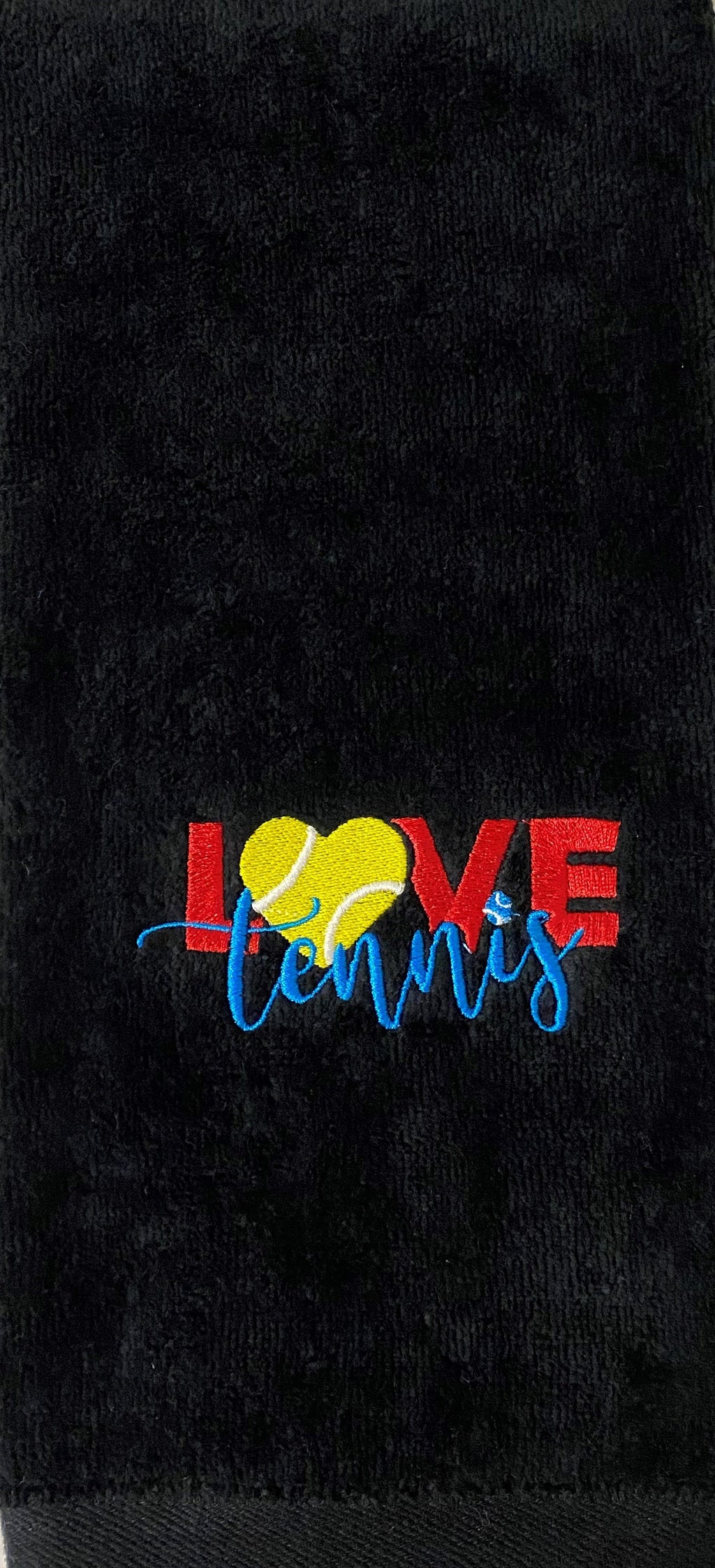 Love Tennis Custom Embroidered Tennis Towel – Tennis Gift