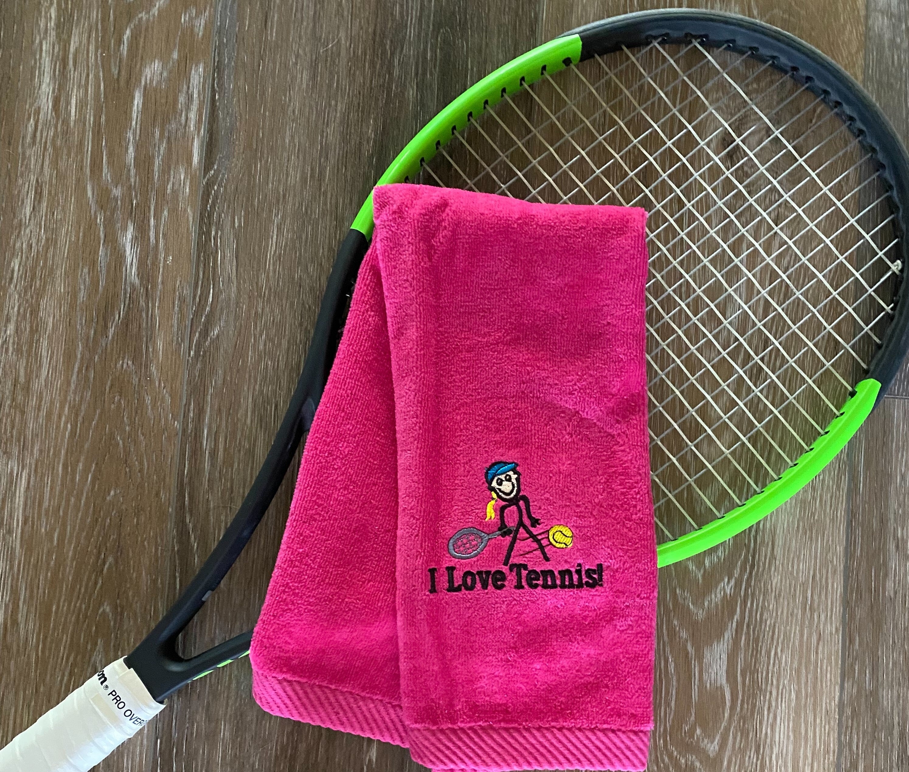 Personalized Tennis Towel: Embroidered Cotton Sports Gift