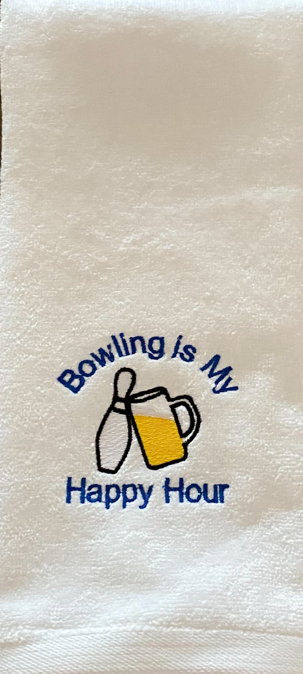 Personalized Bowling Towel - "This Is How I Roll."