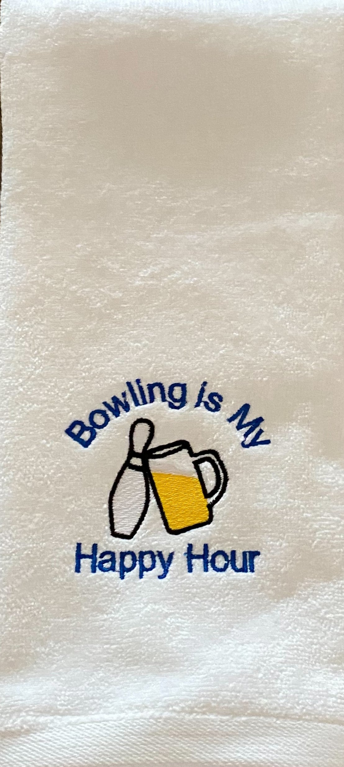 Personalized Bowling Towel - "This Is How I Roll."