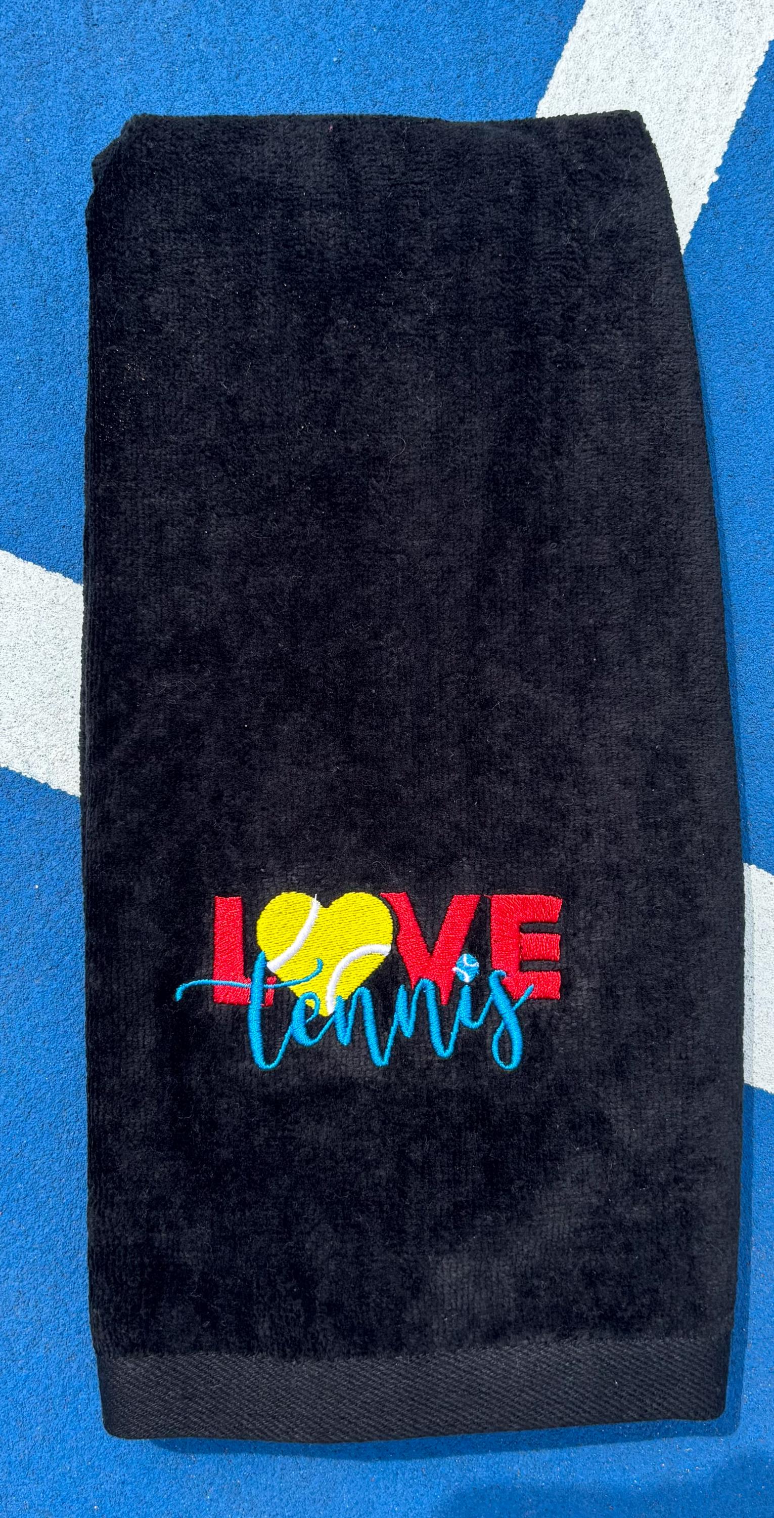 Love Tennis Custom Embroidered Tennis Towel – Tennis Gift