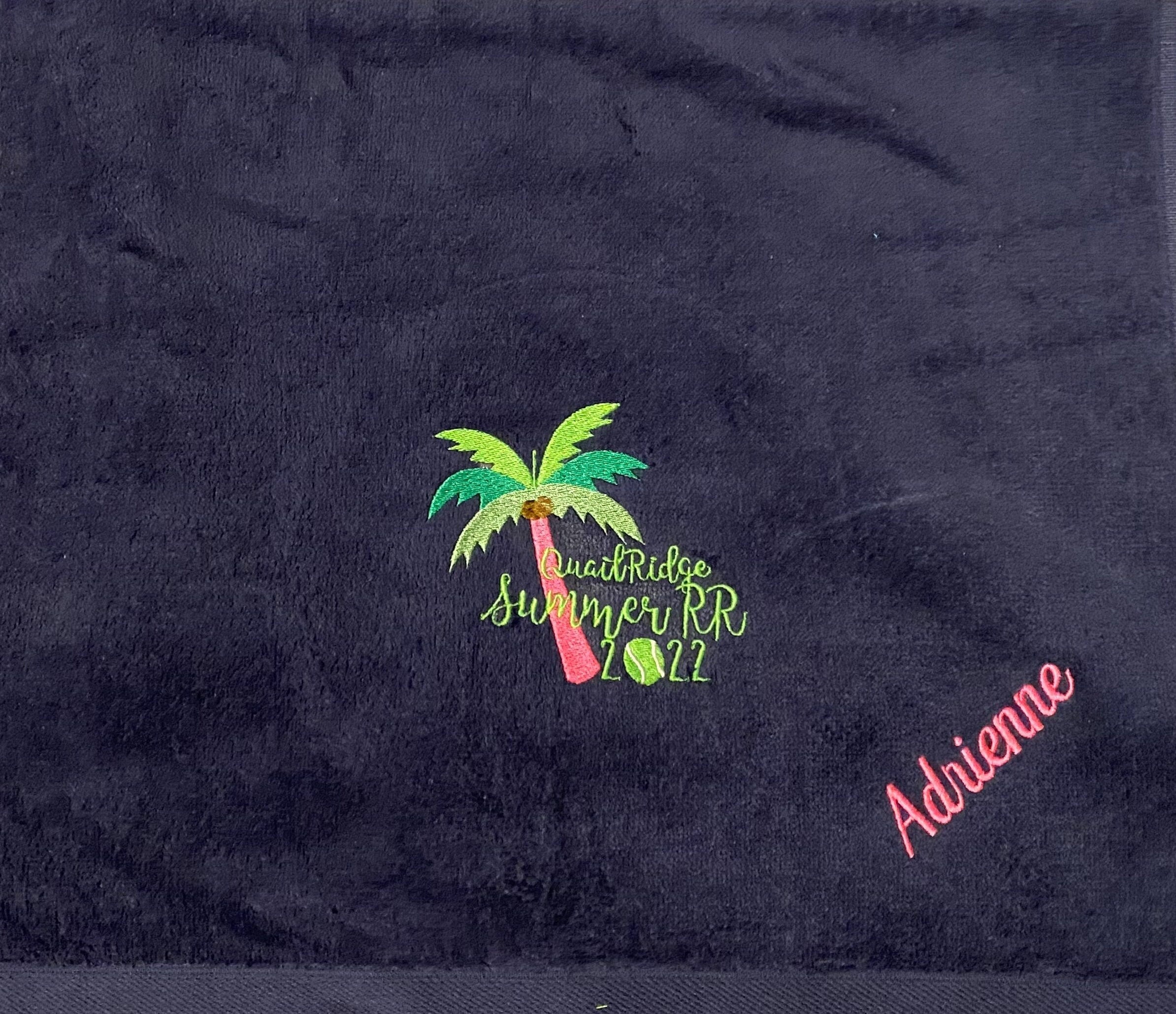 Custom Embroidered Tennis Towel – Personalized Team Gift