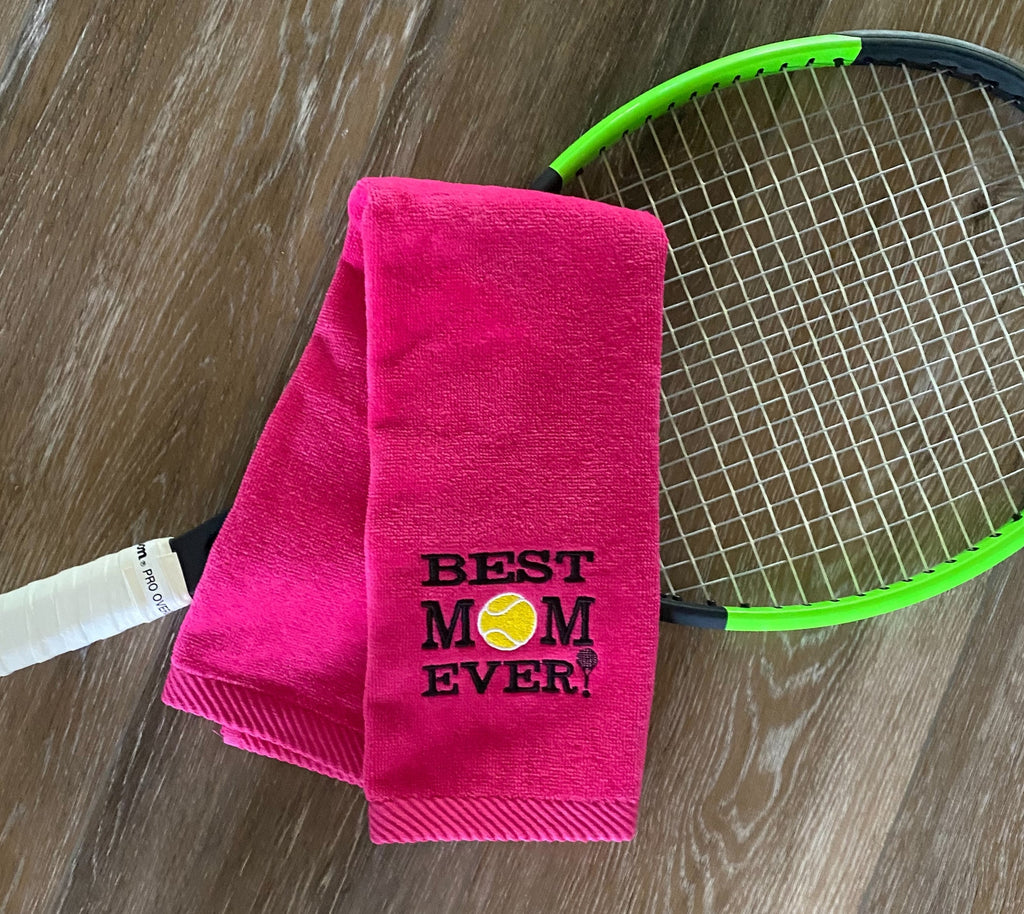 Best Mom Ever! Tennis towel,  Cotton Velour Sports Gift