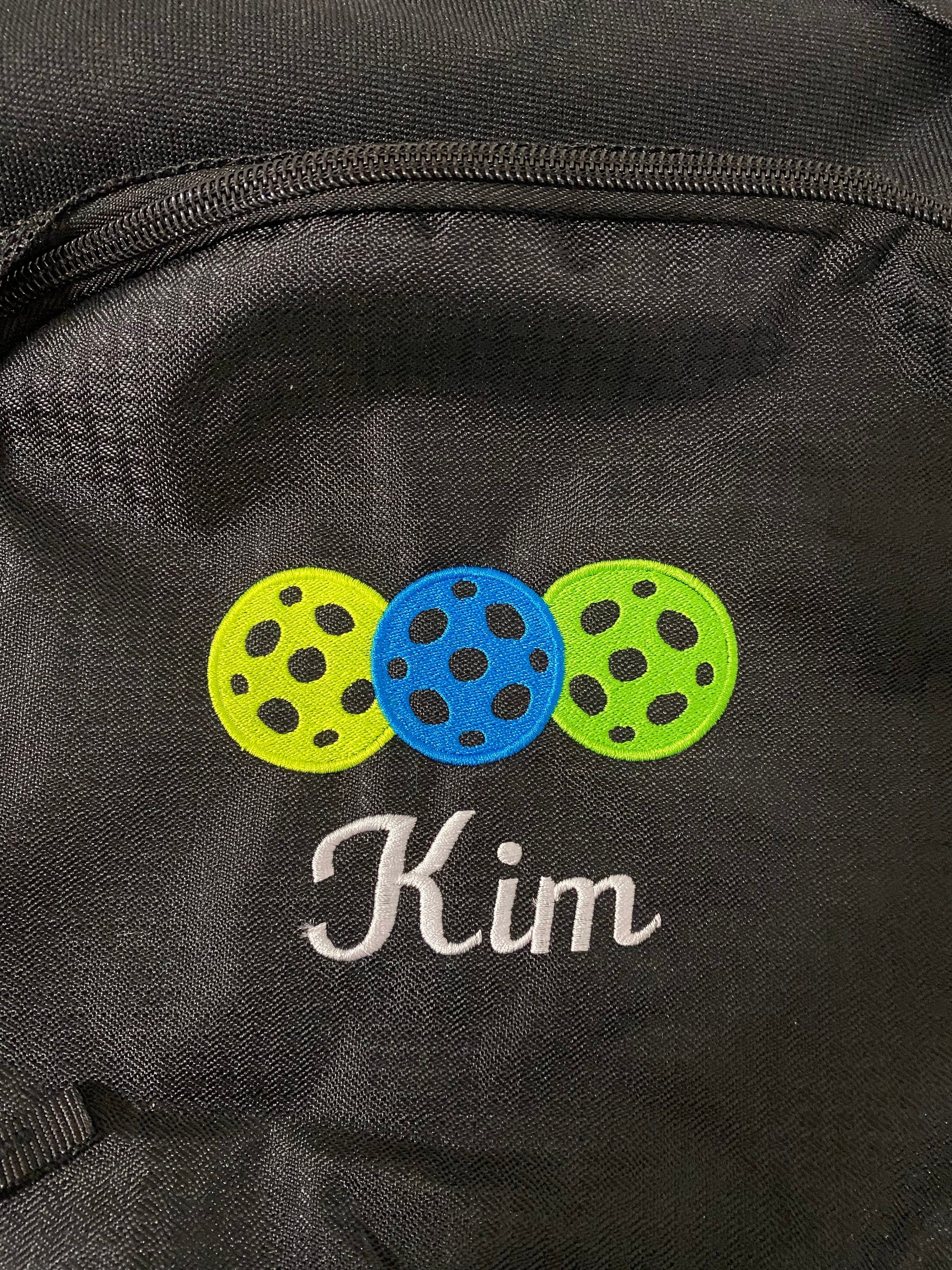 Custom Embroidered Pickleball Sling Bag: Polyester Canvas Backpack