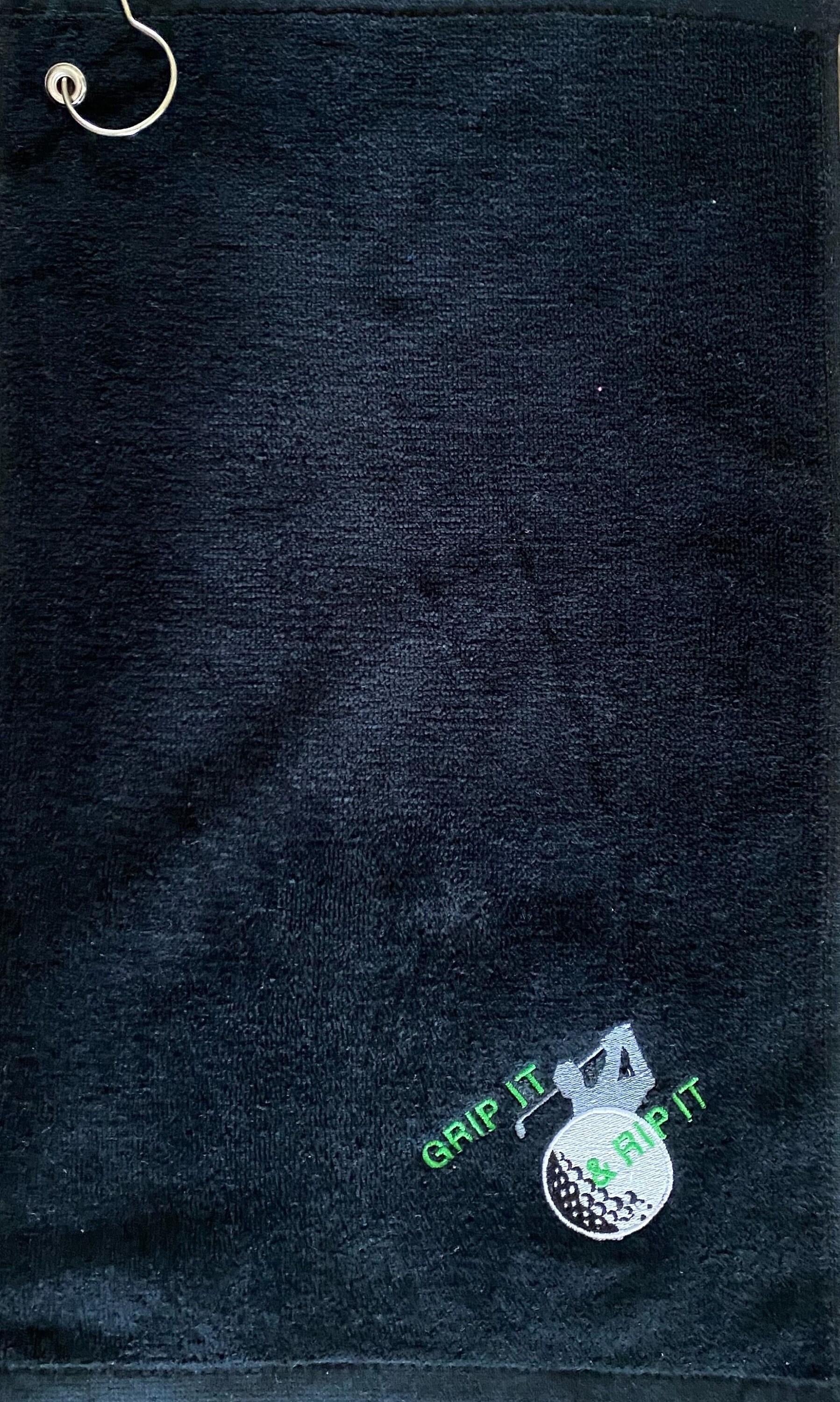 Embroidered Golf Towel: Grip It and Rip It Cotton Velour