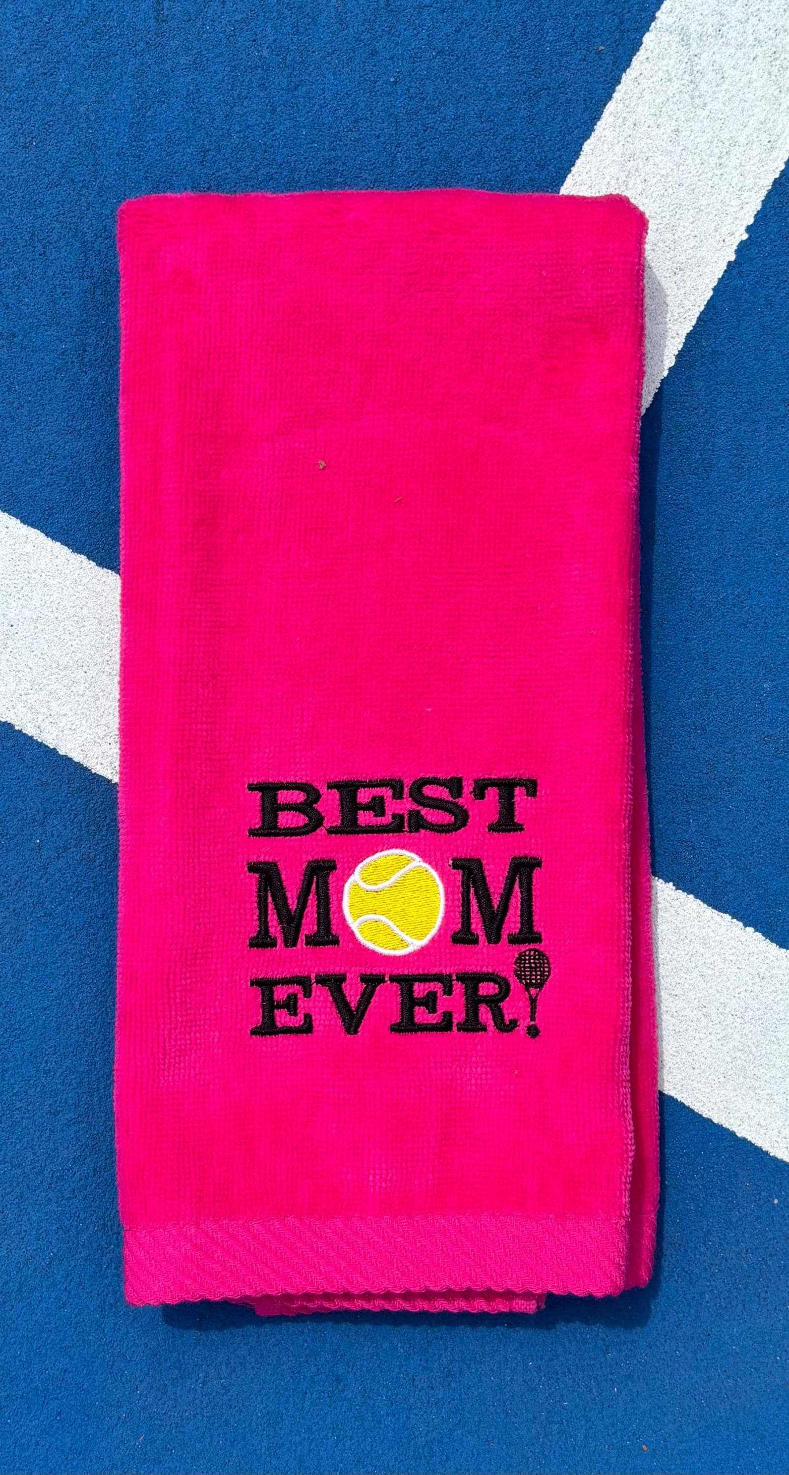 Best Mom Ever! Tennis towel,  Cotton Velour Sports Gift