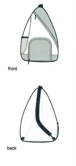 Custom Embroidered Pickleball Sling Bag: Polyester Canvas Backpack