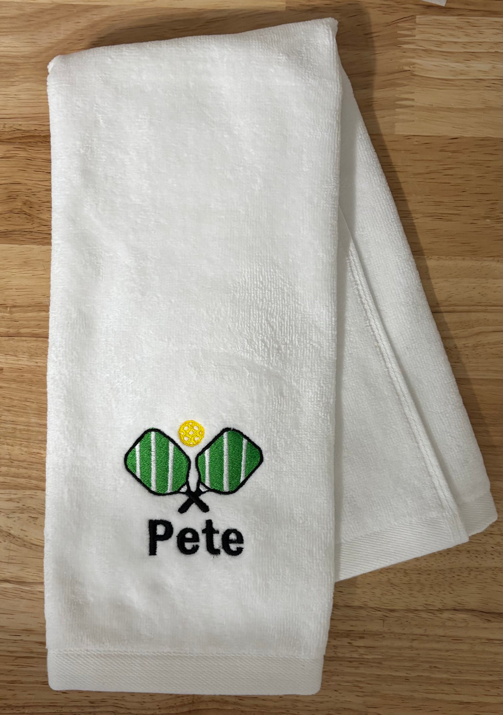 Personalized pickleball towel-custom embroidered pickleball gift for men and women
