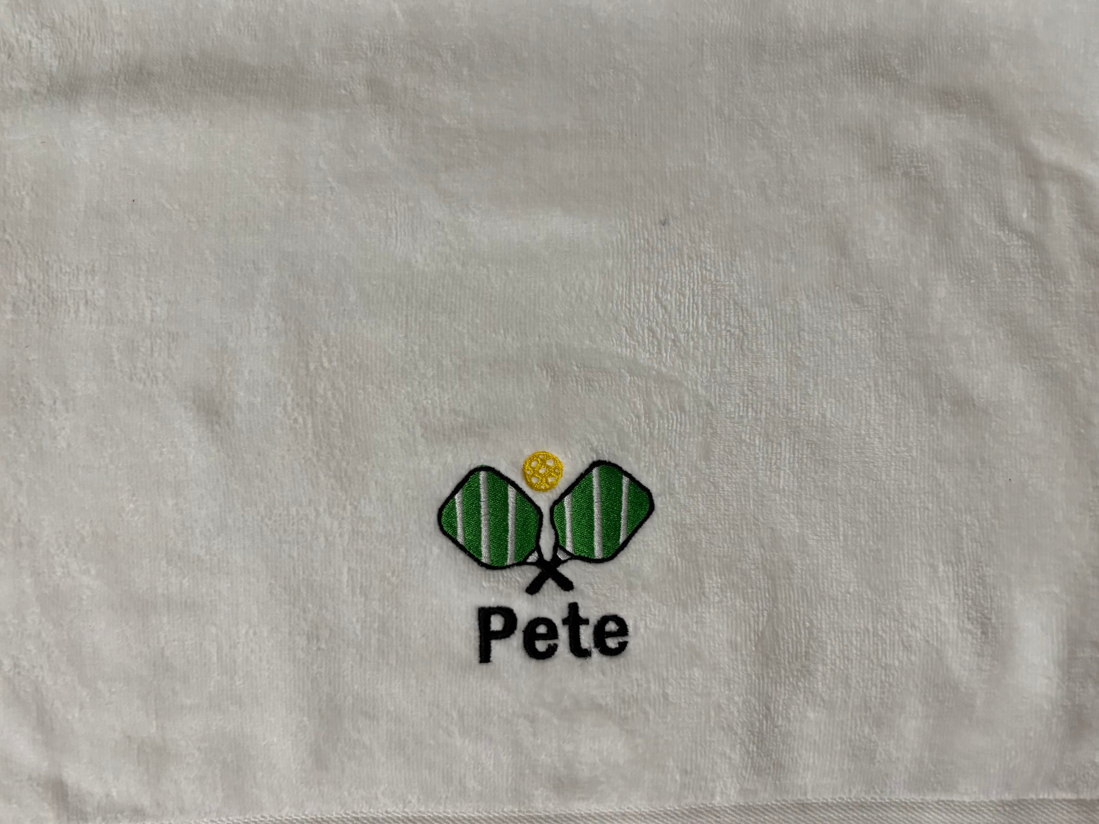 Personalized pickleball towel-custom embroidered pickleball gift for men and women