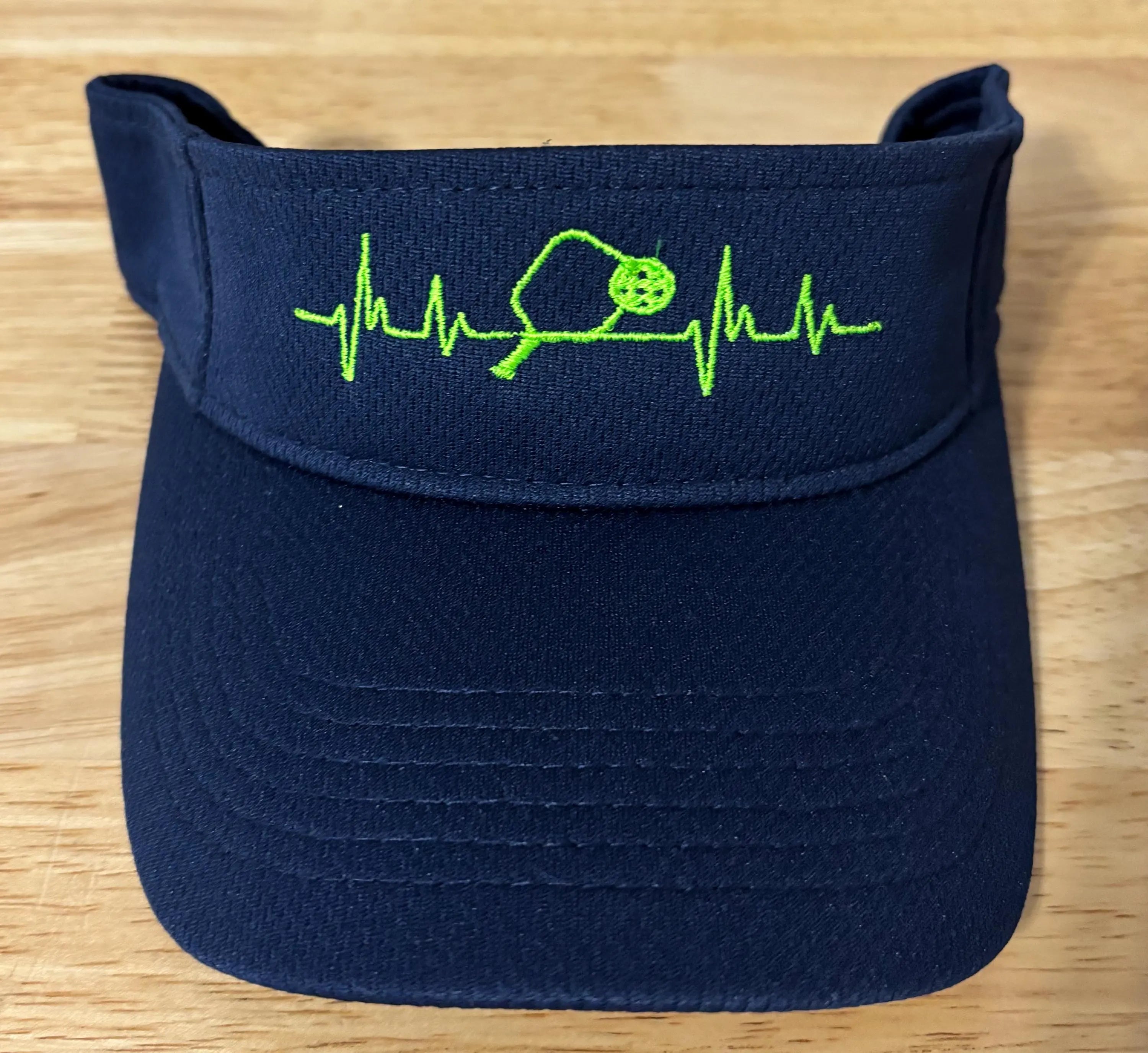 Pickleball Heartbeat Embroidered Visor